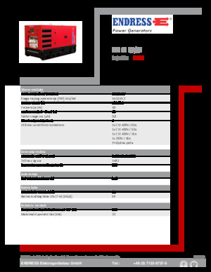 Grupos electrógenos diesel Endress ESE 60 IW/RS