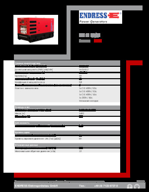 Grupos electrógenos diesel Endress ESE 60 IW/RS