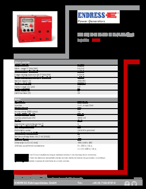 Grupos electrógenos, gasolina Endress ESE 608 DHG ES DI ISO Duplex Silent