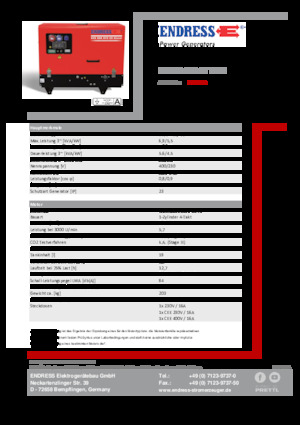 Grupos electrógenos, gasolina Endress ESE 608 DYS-GT ES DI