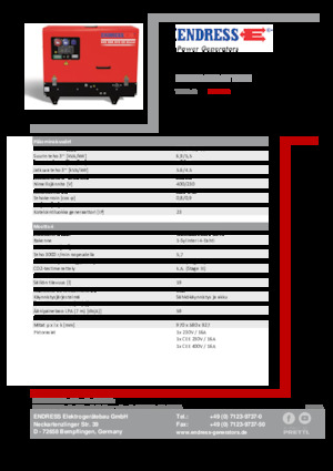 Grupos electrógenos, gasolina Endress ESE 608 DYS-GT ES DI