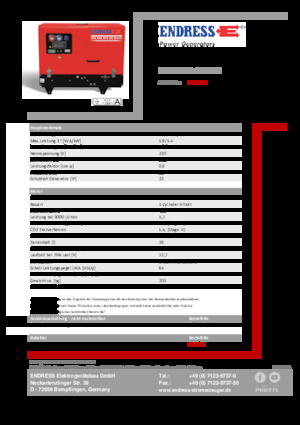 Grupos electrógenos, gasolina Endress ESE 608 YS-GT ES DI