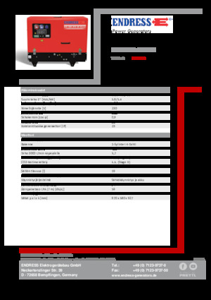 Grupos electrógenos, gasolina Endress ESE 608 YS-GT ES DI