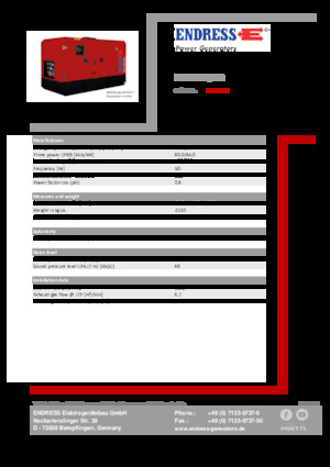 Grupos electrógenos diesel Endress ESE 80 IW/MS