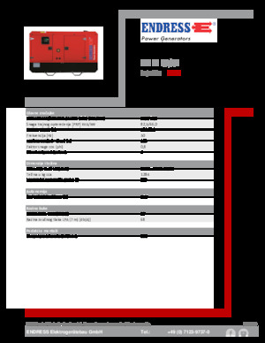 Grupos electrógenos diesel Endress ESE 90 IW/AS
