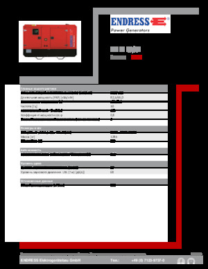 Grupos electrógenos diesel Endress ESE 90 IW/AS
