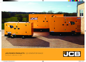 Grupos electrógenos diesel JCB G33QS