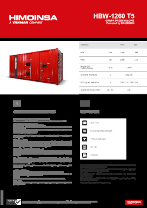 Grupos electrógenos diesel HIMOINSA HBW-1260 T5