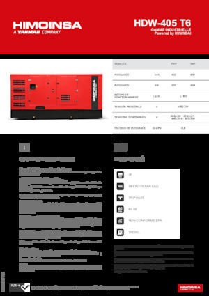 Grupos electrógenos diesel HIMOINSA HDW-405 T6