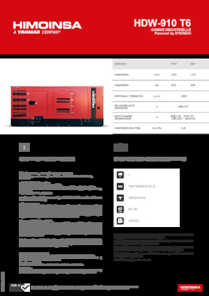 Grupos electrógenos diesel HIMOINSA HDW-910 T6
