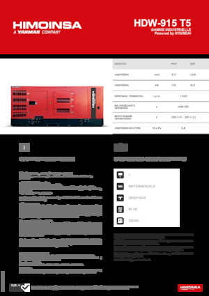 Grupos electrógenos diesel HIMOINSA HDW-915 T5