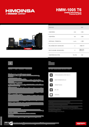 Grupos electrógenos diesel HIMOINSA HMW-1005 T6