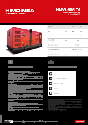 Grupos electrógenos diesel HIMOINSA HMW-665 T5