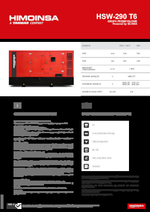 Grupos electrógenos diesel HIMOINSA HSW-290 T6