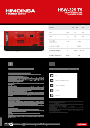 Grupos electrógenos diesel HIMOINSA HSW-325 T5