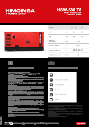 Grupos electrógenos diesel HIMOINSA HSW-580 T6