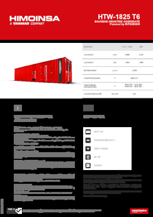 Grupos electrógenos diesel HIMOINSA HTW-1825 T6