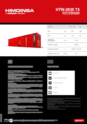 Grupos electrógenos diesel HIMOINSA HTW-2030 T5