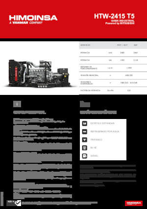 Grupos electrógenos diesel HIMOINSA HTW-2415 T5