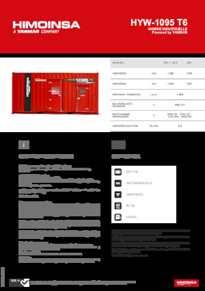 Grupos electrógenos diesel HIMOINSA HYW-1095 T6