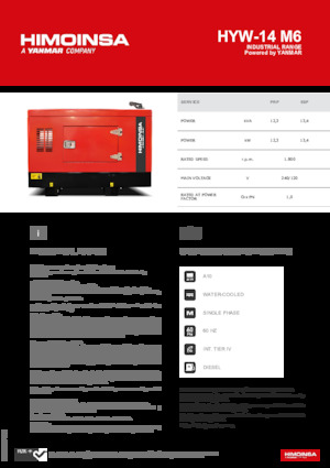 Grupos electrógenos diesel HIMOINSA HYW-14 M6