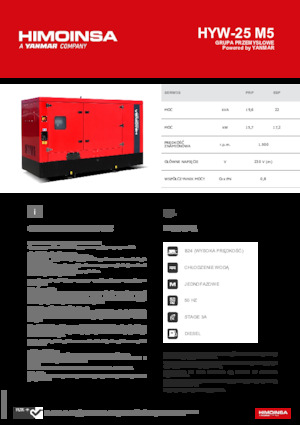 Grupos electrógenos diesel HIMOINSA HYW-25 M5