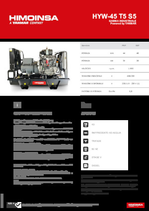 Grupos electrógenos diesel HIMOINSA HYW-45 T5 S5