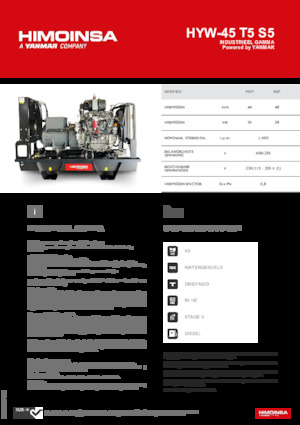 Grupos electrógenos diesel HIMOINSA HYW-45 T5 S5