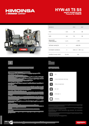Grupos electrógenos diesel HIMOINSA HYW-45 T5 S5