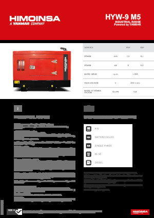 Grupos electrógenos diesel HIMOINSA HYW-9 M5