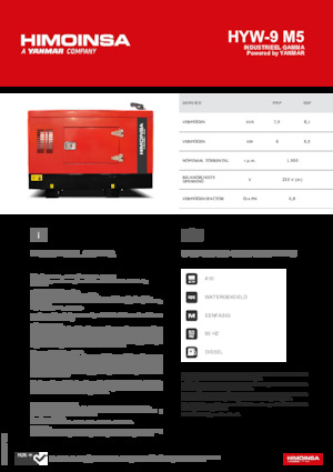 Grupos electrógenos diesel HIMOINSA HYW-9 M5