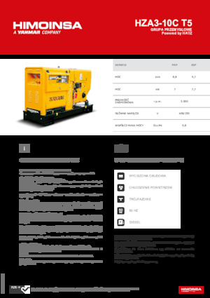 Grupos electrógenos diesel HIMOINSA HZA3-10C T5