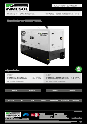 Grupos electrógenos diesel INMESOL IC-044