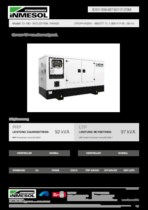 Grupos electrógenos diesel INMESOL ID-100