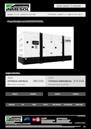 Grupos electrógenos diesel INMESOL ID-515