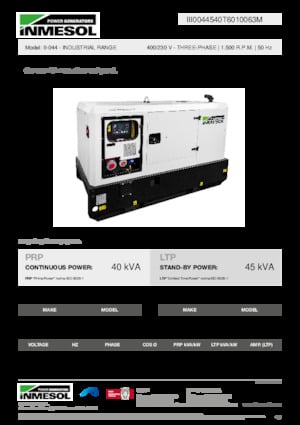 Grupos electrógenos diesel INMESOL II-044