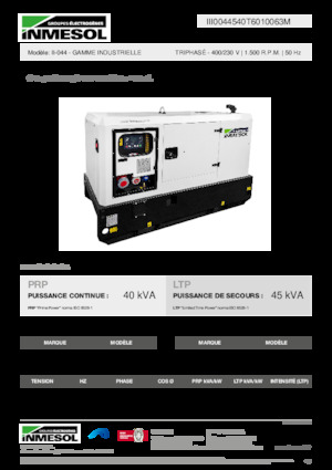Grupos electrógenos diesel INMESOL II-044