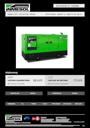 Grupos electrógenos diesel INMESOL II-075