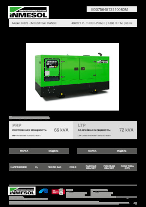 Grupos electrógenos diesel INMESOL II-075