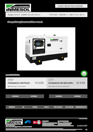 Grupos electrógenos diesel INMESOL IQ-016