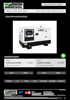 Grupos electrógenos diesel INMESOL IQ-13