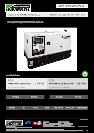 Grupos electrógenos diesel INMESOL IQ-16