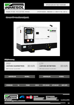 Grupos electrógenos diesel INMESOL IR-033