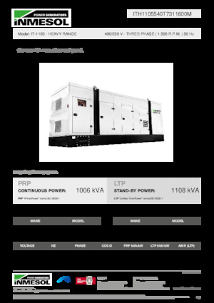 Grupos electrógenos diesel INMESOL IT-1105