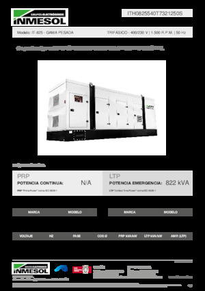 Grupos electrógenos diesel INMESOL IT-825