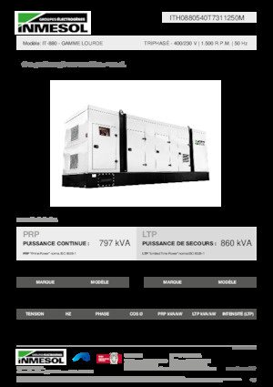 Grupos electrógenos diesel INMESOL IT-880