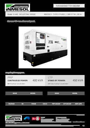 Grupos electrógenos diesel INMESOL IV-440