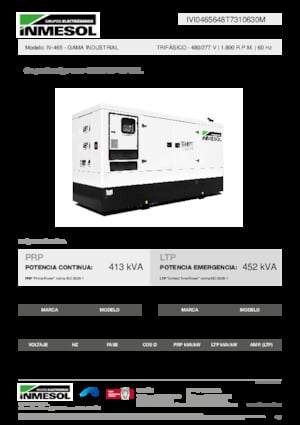 Grupos electrógenos diesel INMESOL IV-465