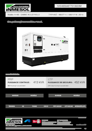 Grupos electrógenos diesel INMESOL IV-465