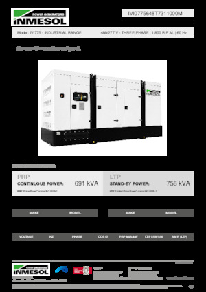 Grupos electrógenos diesel INMESOL IV-775